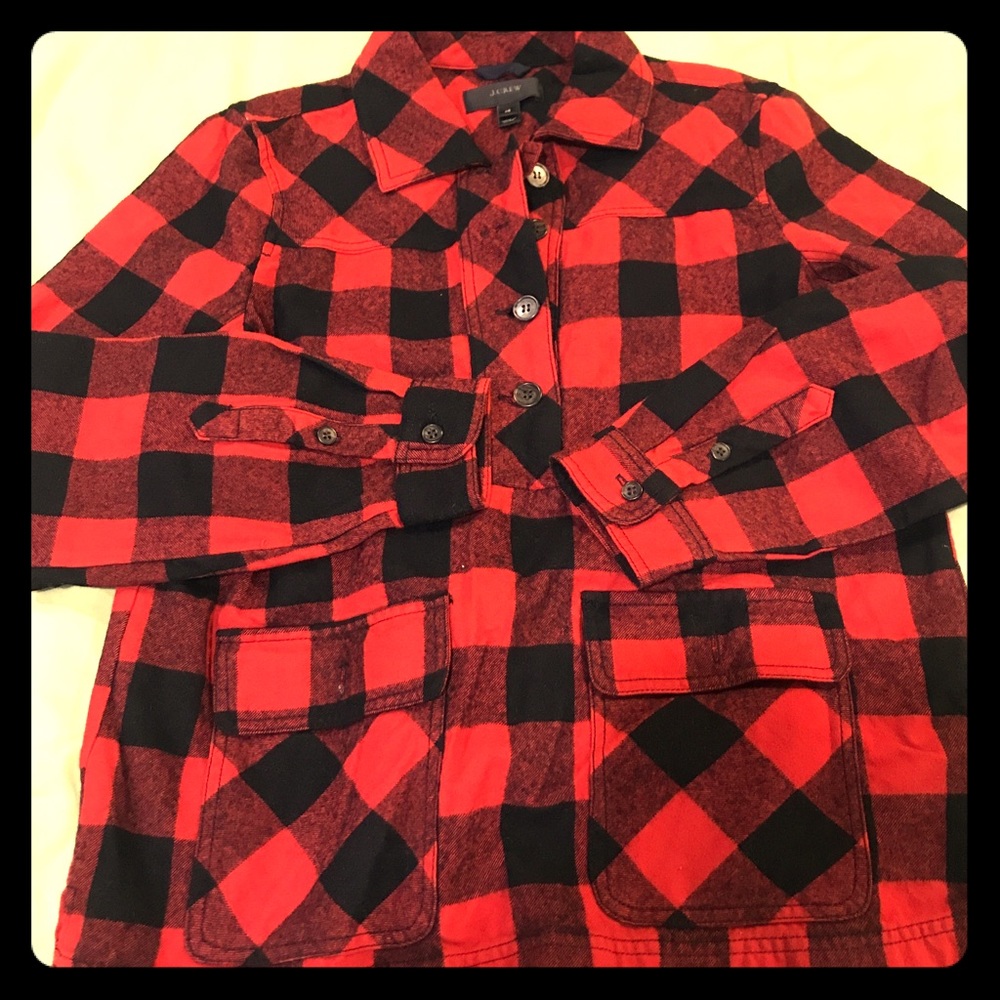 J. Crew Buffalo Plaid Pullover